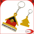 Promotion House Shaped 2D Soft Rubber PVC Keychain